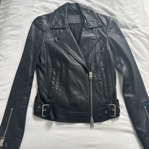 All Saints Black Leather Jacket